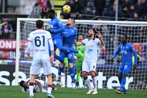 Empoli Alberto Cerri Empoli Alberto Dossena Italian championship 2023 2024 27°Day Carlo Castellani match between    Empoli  0-1 Cagliari 