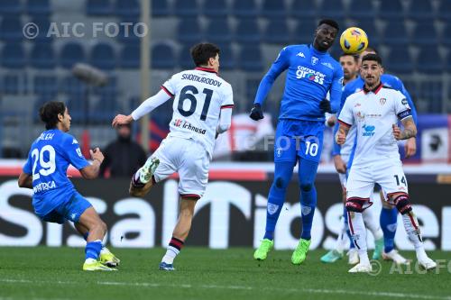 Empoli Eldor Shomurodov Cagliari M Baye Niang Italian championship 2023 2024 27°Day Carlo Castellani match between    Empoli  0-1 Cagliari 