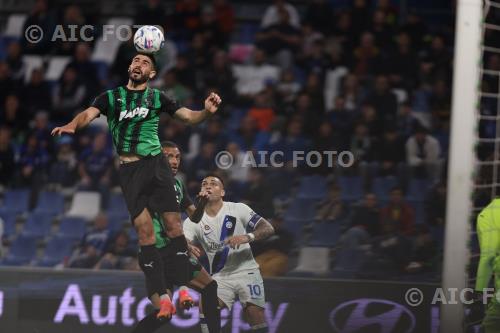 Sassuolo Jeremy Toljan Sassuolo Lautaro Martinez Mapei match between Sassuolo 1-0 Inter Reggio Emilia, Italy 