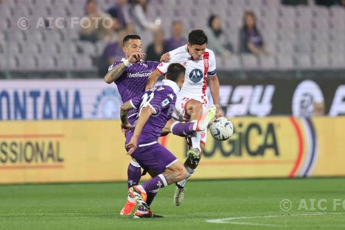 Monza Cristiano Biraghi Fiorentina Lucas Martinez Quarta Artemio Franchi match between Fiorentina 2-1  Monza Firenze, Italy 