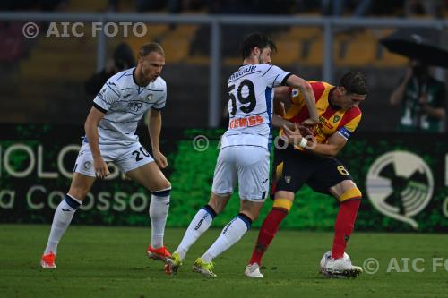 Lecce Aleksej Mirancuk Atalanta Bakker Mitchel Via del Mare match between    Lecce  0-2 Atalanta Lecce, Italy 