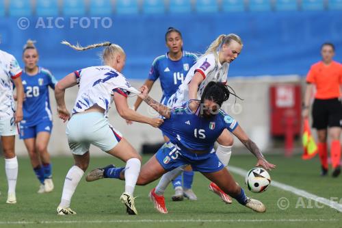 Italy Women Ingrid Engen Norway Women Karina Sævik Paolo Mazza match between  Italy Women 1-1 Norway Women Ferrara, Italy 