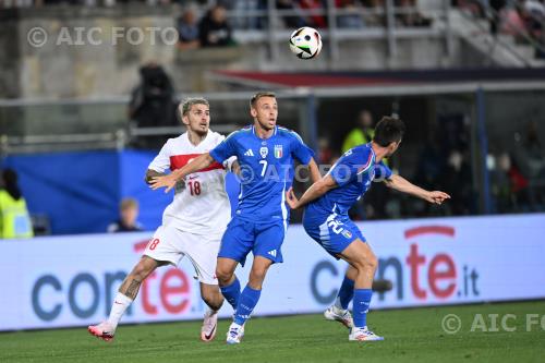 Italy Davide Frattesi Italy Berat Ozdemir Renato Dall’Ara final match between    Italy 0-0 Turkiye Bologna, Italy. 