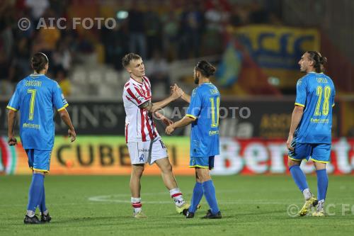 Carrarese Jacopo Pellegrini L.R. Vicenza Nicolas Schiavi Italian championship 2023 2024 Lega Pro Play Off ,1°Leg Romeo Menti match between Vicenza 0-0 Carrarese 