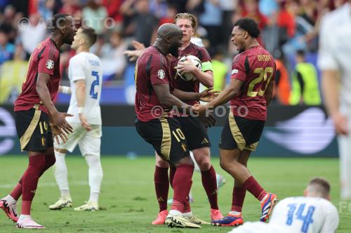 Belgium Romelu Lukaku Belgium Lois Openda UEFA Euro Germany 2024 Group E, Matchday 1 Frankfurt am Main , Germany. 