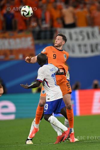 Netherlands Dayot Upamecano France N Golo Kante Leipzig final match between   Netherlands 0-0 France Leipzig, Germany. 