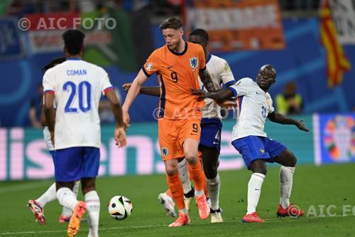 Netherlands Dayot Upamecano France N Golo Kante Leipzig final match between   Netherlands 0-0 France Leipzig, Germany. 