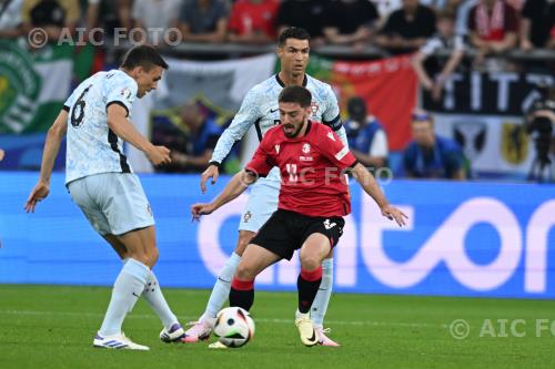 Portugal Otar Kiteishvili Georgia Cristiano Ronaldo Gelsenkirchen , Germany. 