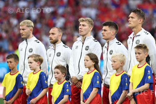 Denmark Christian Eriksen Denmark Rasmus Hojlund Denmark 2024 UEFA Euro Germany 2024 Group E, Match 3 