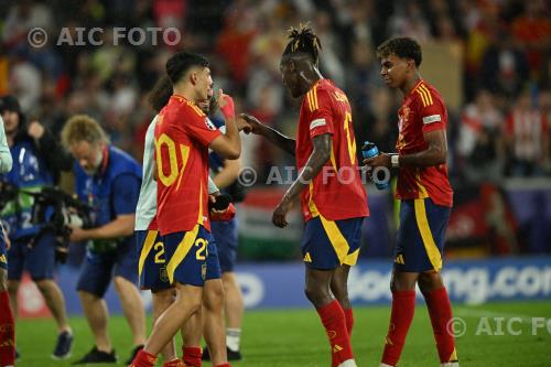 Spain Marc Cucurella Spain Nico Williams UEFA Euro Germany 2024 Round of 16 Cologne final match between     Spain 4-1 Georgia 