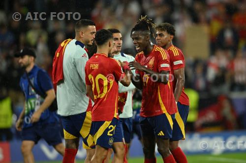 Spain Nico Williams Spain Lamine Yamal Cologne final match between     Spain 4-1 Georgia Cologne, Germany. 