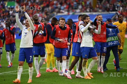 France Theo Hernandez France Marcus Thuram Dusseldorf , Germany. 