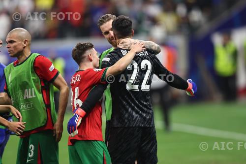 Portugal Jose Sa Portugal Francisco Conceicao UEFA Euro Germany 2024 Road to 16 Frankfurt am Main , Germany. 