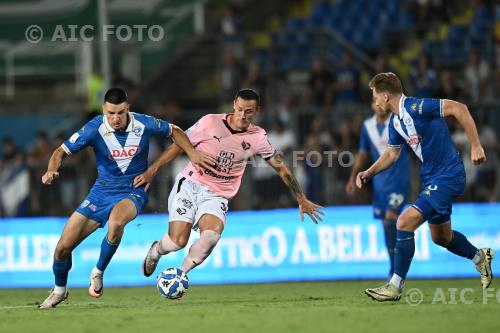 Brescia Dario Saric Palermo Matthias Verreth Mario Rigamonti match between Brescia 1-0 Palermo Brescia, Italy 