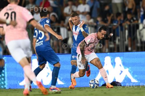 Palermo Michele Besaggio Brescia Dimitri Bisoli Mario Rigamonti match between Brescia 1-0 Palermo Brescia, Italy 