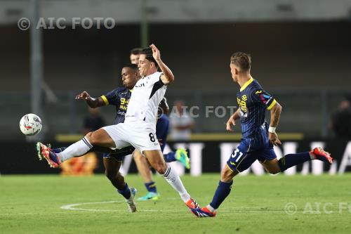 Hellas Verona Giacomo Raspadori Napoli Tomas Suslov Marcantonio Bentegodi match between    Hellas Verona 3-0 Napoli Verona, Italy 