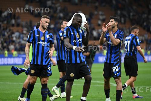 Inter Marcus Thuram Inter Mehdi Taremi Giuseppe Meazza match between   Inter 2-0 Lecce Milano, Italy 