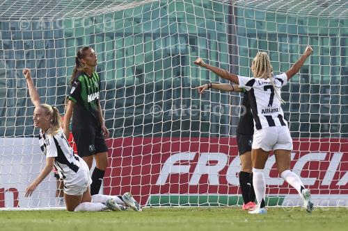 Juventus Women Caroline Pleidrup Gram Sassuolo Women Alisha Lehmann Enzo Ricci match between Sassuolo Women 3-6 Juventus Women Sassuolo, Italy 