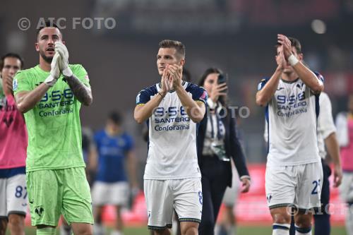 Hellas Verona Darko Lazovic Hellas Verona Giangiacomo Magnani Luigi Ferraris match between   Genoa 0-2 Hellas Verona Genova, Italy 