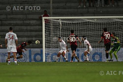 Lucchese Matteo Gorelli Rimini Christian Langella Italian championship 2024 2025 Lega Pro Day 4° Porta Elisa match between  Lucchese 2-2 Rimini 