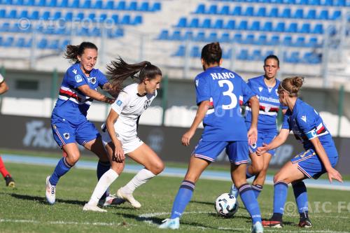 Sampdoria Women Elisa Del Estal Como Women Maria Vittoria Nano Italian championship 2024 2025  Femminile 4°Day Ferruccio Trabattoni match between Como Women 0-0 Sampdoria Women 