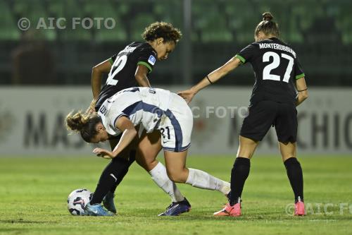 Sassuolo Women Martina Tomaselli Inter Women Valeria Monterubbiano Enzo Ricci match between Sassuolo Women 1-3 Inter  Women Sassuolo, Italy 