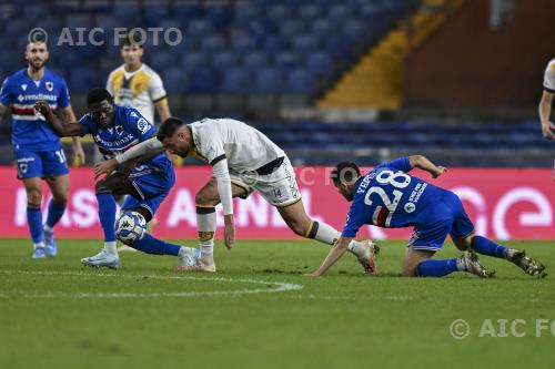 Juve Stabia Ebenezer Akinsanmiro Sampdoria Gerard Yepes Luigi Ferraris match between Sampdoria 1-2  Juve Stabia Genova, Italy 