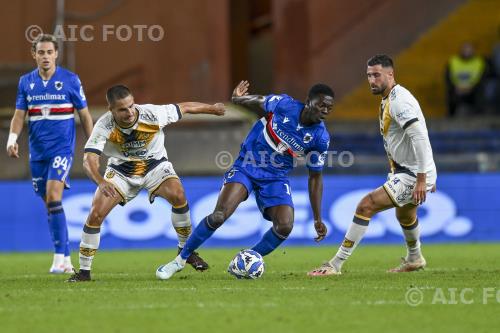 Sampdoria Marco Meli Juve Stabia Davide Buglio Luigi Ferraris match between Sampdoria 1-2  Juve Stabia Genova, Italy 