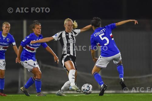 Sampdoria Women Amalie Vangsgaard Juventus Women Elena Pisani Sciorba match between Sampdoria Women 0-2 Juventus Women Genova, Italy 