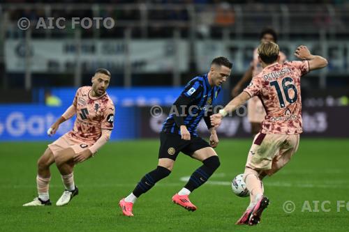 Torino Piotr Zielinski Inter Marcus Holmgren Pedersen Giuseppe Meazza match between   Inter 3-2 Torino Milano, Italy 