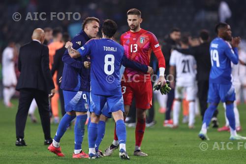 Italy Sandro Tonali Italy Guglielmo Vicario final match between Italy 4-1 Israel Udine, Italy 