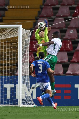 Italy U21 Sinclair Armstrong Eire U21 Riccardo Turicchia final match between Italy U21 1-1 Eire U21 Trieste, San Marino. 