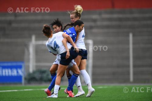 Napoli Women Victoria Marie Della Peruta Sampdoria Women Matilde Lundorf Italian championship 2024 2025  Femminile 7°Day Sciorba match between Sampdoria Women 0-0 Napoli Women 