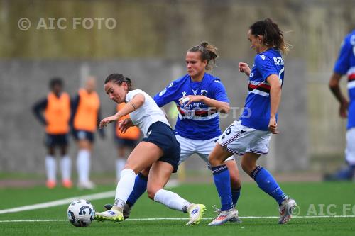 Napoli Women Elena Pisani Sampdoria Women Alice Benoit Sciorba match between Sampdoria Women 0-0 Napoli Women Genova, Italy 