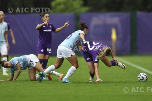 Fiorentina Women Elisabetta Oliviero Lazio Women Antonietta Castiello Italian championship 2024 2025  Femminile 7°Day Curva Fiesole - Viola Park match between Fiorentina Women 3-2 Lazio Women 