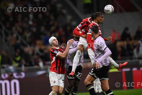 Milan Christian Kabasele Udinese Strahinja Pavlovic Giuseppe Meazza match between    Milan 1-0 Udinese Milano, Italy 