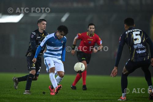 Pro Patria Christian Aucelli Trento Sheriff Kassama Carlo Speroni match between Pro Patria 1-1 Trento Varese , Italy 