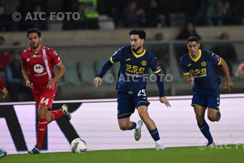 Hellas Verona Davide Faraoni Hellas Verona Andrea Carboni Marcantonio Bentegodi match between    Hellas Verona 0-3 Monza Verona, Italy 