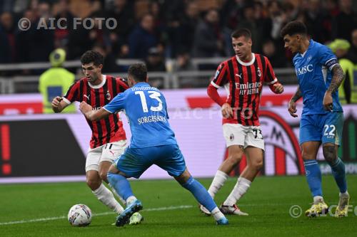 Milan Amir Rrahmani Napoli Giovanni Di Lorenzo Giuseppe Meazza match between    Milan 0-2 Napoli Milano, Italy 