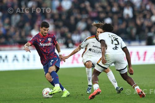 Bologna Antonino Gallo Lecce Patrick Dorgu Renato Dall’Ara match between    Bologna 1-0 Lecce Bologna, Italy 