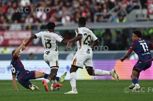 Bologna Patrick Dorgu Lecce Dan Ndoye Renato Dall’Ara match between    Bologna 1-0 Lecce Bologna, Italy 