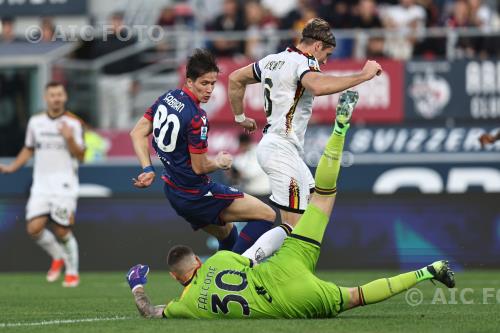 Bologna Federico Baschirotto Lecce Wladimiro Falcone Renato Dall’Ara match between    Bologna 1-0 Lecce Bologna, Italy 