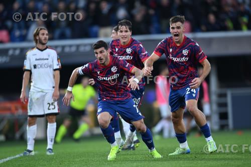 Bologna Thijs Dallinga Bologna Giovanni Fabbian Renato Dall’Ara match between    Bologna 1-0 Lecce Bologna, Italy 