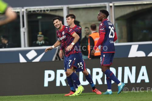 Bologna Juan Miranda Bologna Jhon Lucumi Renato Dall’Ara match between    Bologna 1-0 Lecce Bologna, Italy 