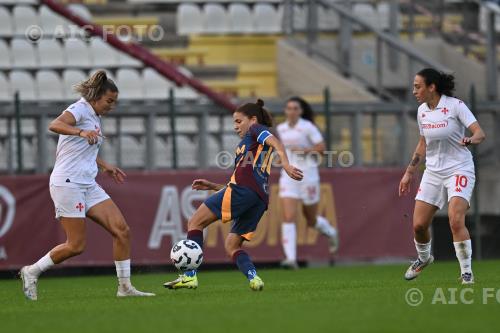 Fiorentina Women Manuela Giugliano Roma Women Michela Catena Tre Fontane match between  Roma Women 1-0 Fiorentina Women Roma, Italy 