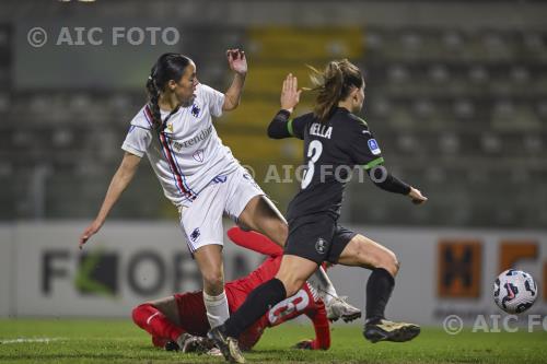 Sampdoria Women Solene Durand Sassuolo Women Sara Mella Enzo Ricci match between   Sassuolo Women 3-0 Sampdoria Women Sassuolo, Italy 