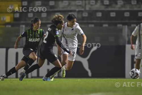 Sampdoria Women Kassandra Missipo Sassuolo Women Sara Mella Enzo Ricci match between   Sassuolo Women 3-0 Sampdoria Women Sassuolo, Italy 