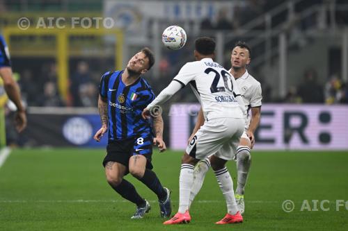 Inter Giovanni Di Lorenzo Napoli Amir Rrahmani Giuseppe Meazza match between   Inter 1-1 Napoli Milano, Italy 