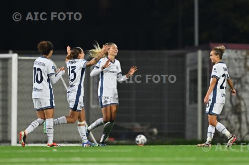 Inter Women Michela Cambiaghi Inter Women Beatrice Merlo Italian championship 2024 2025  Femminile 10°Day Sciorba match between Sampdoria Women 0-3 Inter Women 