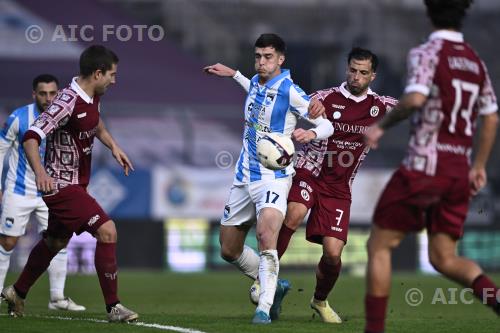 Arezzo Georgi Tunjov Pescara Filippo Guccione Città di Arezzo match between Arezzo 0-0 Pescara Arezzo , Italy 